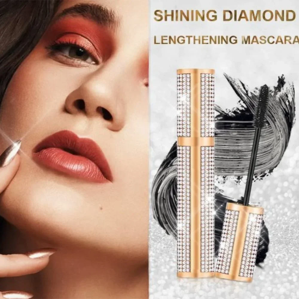NWT Sparkling Bling Crystal Rhinestone Black Mascara Makeup Cosmetics +Gift!